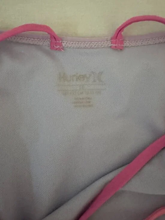 Hurley Girls' One Piece Swimsuit in China Rose Sz 14 - Picture 2 of 5